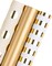 Gold Foil Wrapping Paper Mini Rolls – 3-Pack Solid, Polka Dot & Stripe Designs, 17 in x 120 in Each for Birthdays, Weddings, Baby Showers & Holidays